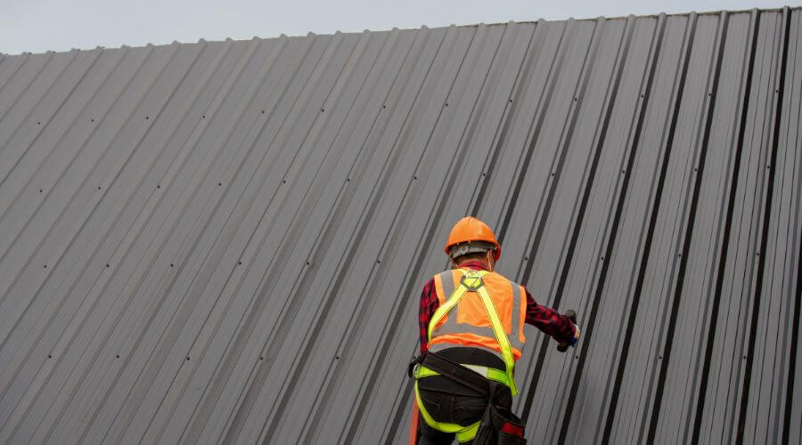 Professional metal roof installation services in Erie, ND